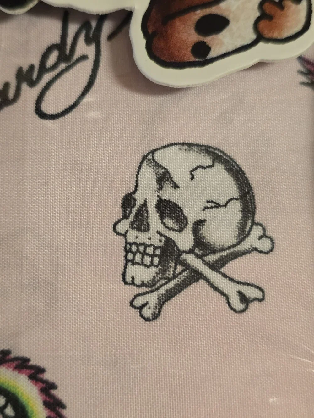 Ed Hardy 6 Piece Twin Jack Rabbit Skull Heart Sheet Set. NWT.